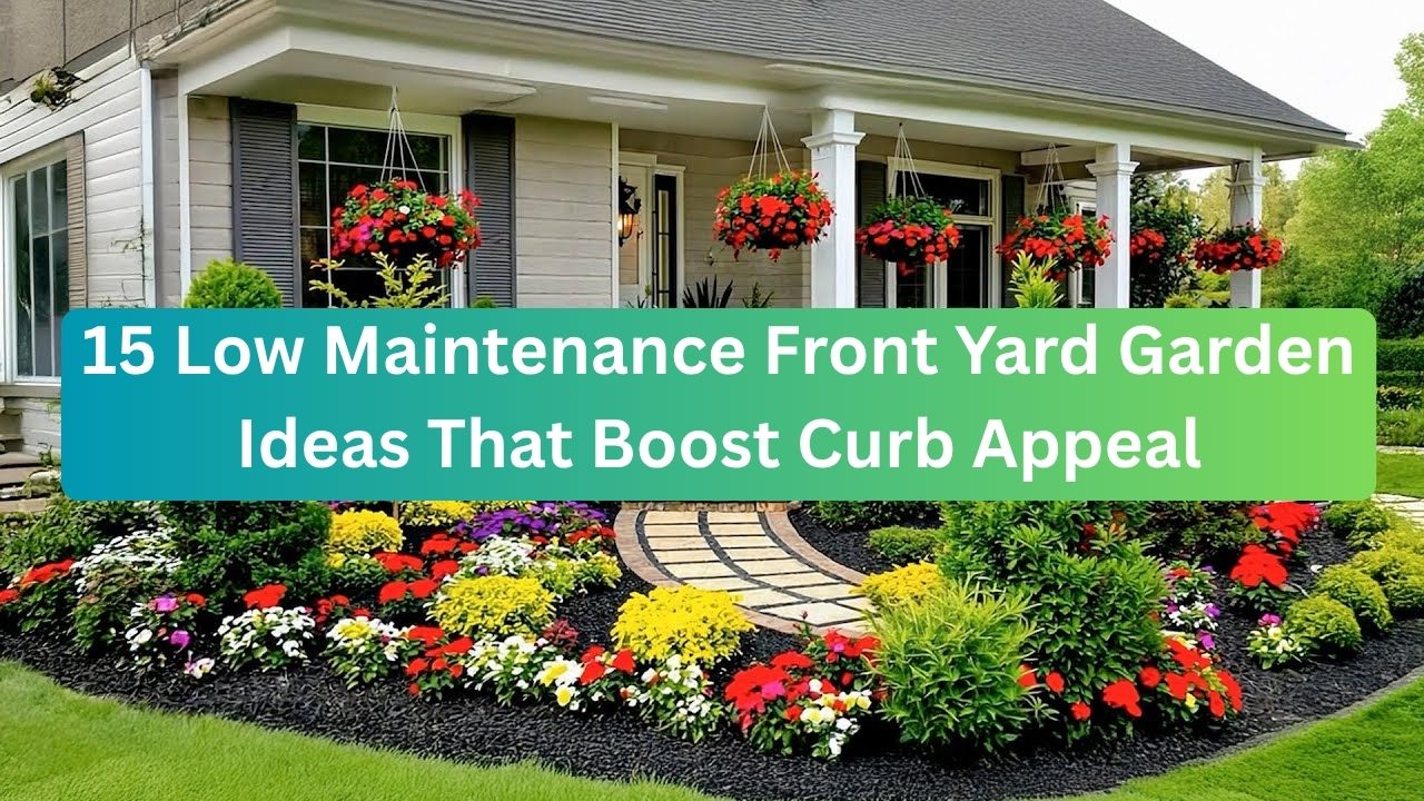 15 Low Maintenance Front Yard Garden Ideas That Boost Curb Appeal